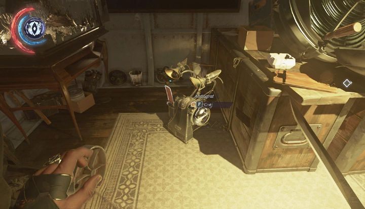 Pierwszy i drugi audiograf znajdziesz na Groźnej Wrędze. - Znajdź wejście do Wielkiego Pałacu | Misja 8 - Wielki Pałac | Dishonored 2 - Dishonored 2 - poradnik do gry