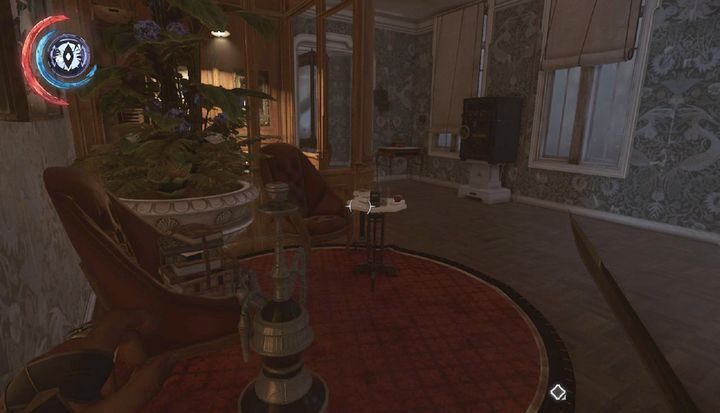Kod do sejfu znajdziesz zapisany na obrazie. - Znajdź wejście do Wielkiego Pałacu | Misja 8 - Wielki Pałac | Dishonored 2 - Dishonored 2 - poradnik do gry