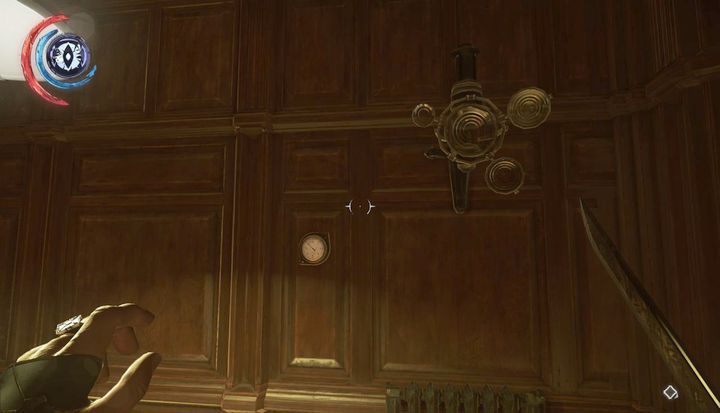 Przesuń barometr, by dostać się do sekretnego pokoju. - Znajdź wyjście z ulic Dunwall | Misja 9 - Śmierć cesarzowej | Dishonored 2 - Dishonored 2 - poradnik do gry