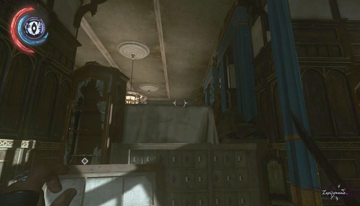 Przeskocz nad blokadą, by dostać się do jadalni. - Wyeliminuj Delilę Copperspoon | Misja 9 - Śmierć cesarzowej | Dishonored 2 - Dishonored 2 - poradnik do gry