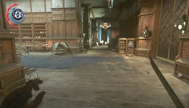 Po prawej stronie znajdziesz komnaty cesarskiego obrońcy. - Wyeliminuj Delilę Copperspoon | Misja 9 - Śmierć cesarzowej | Dishonored 2 - Dishonored 2 - poradnik do gry