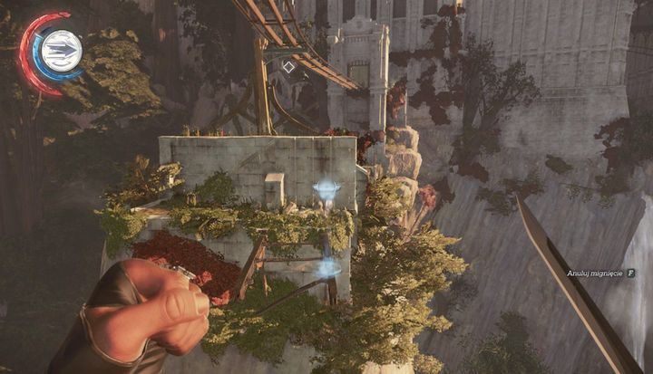 Użyj mignięcia lub dalekiego chwytu żeby przedostać się na drugą stronę. - Dotrzyj do mechanicznej rezydencji | Misja 4 - Mechaniczna rezydencja - Dishonored 2 - poradnik do gry