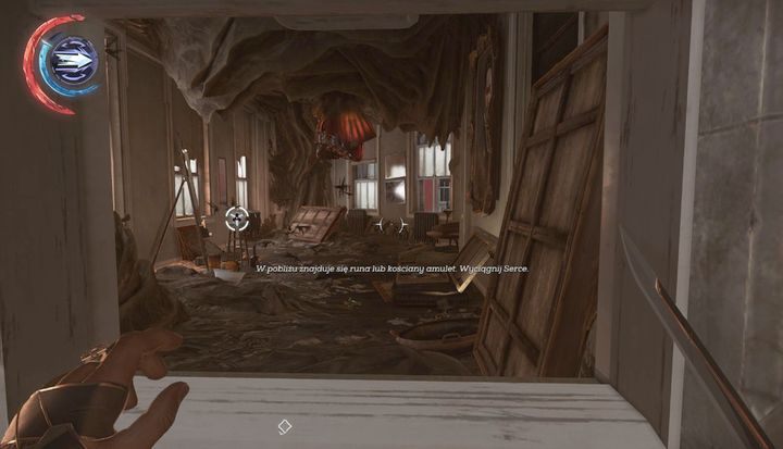 Kościany amulet leży na stoliku, a obraz wisi na ścianie. - Sekrety | Misja 4 - Mechaniczna rezydencja | Dishonored 2 - Dishonored 2 - poradnik do gry