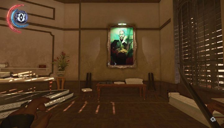 Manipuluj dźwignią, by otrzymać poprawną konfigurację, a tym samym zebrać obraz. - Sekrety | Misja 4 - Mechaniczna rezydencja | Dishonored 2 - Dishonored 2 - poradnik do gry