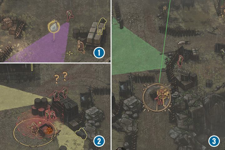 Drogę zablokują tobie, patrole wracające z obchodu - Misja 7 - Wioska Suganuma - Shadow Tactics: Blades of the Shogun - poradnik do gry