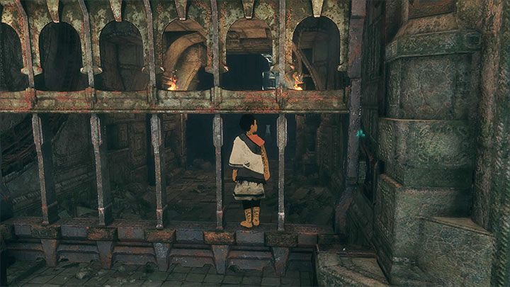 Przejdź między prętami - Nauczenie Trico wykonywania poleceń | The Last Guardian - The Last Guardian - poradnik do gry