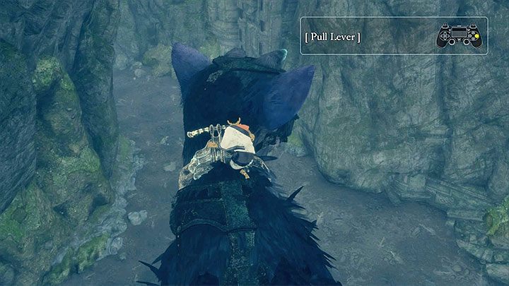 Wdrap się na Trico i złap się dźwigni przy obroży - Oswobodzenie Trico | The Last Guardian - The Last Guardian - poradnik do gry