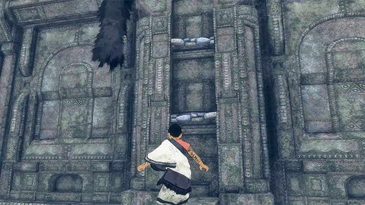 Po usunięciu blokady przywołaj do siebie Trico, wskocz na jego grzbiet i kontynuujcie wspólną podróż - Wspinaczka na wysokości | The Last Guardian - The Last Guardian - poradnik do gry