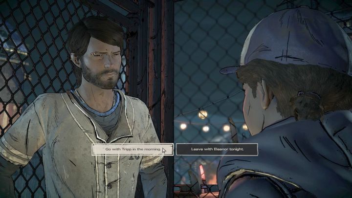 Gra odtworzy teraz małe wspomnienie Clementine bazując na podjętych przez ciebie wyborach w poprzednich częściach The Walking Dead - Rozdział 5 - A Hard Goodbye | Epizod 1 - Ties that Bind - The Walking Dead: The Telltale Series - A New Frontier - poradnik do gry