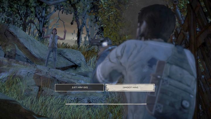 Kolejnym ważnym wyborem będzie sytuacja przedstawiona po wypadku samochodowym - Ważne wybory | Epizod 1 - Ties that Bind - The Walking Dead: The Telltale Series - A New Frontier - poradnik do gry