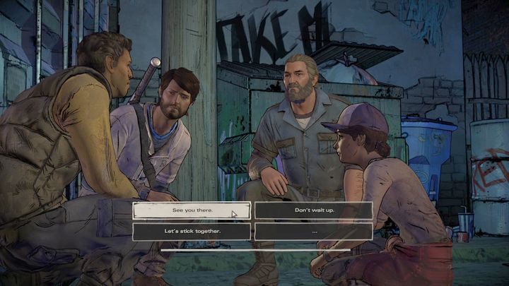 Rozdział w całości poświęcony jest konfrontacji z Joan - Rozdział 6 - Close to the Edge | Epizod 3 - Above the Law - The Walking Dead: The Telltale Series - A New Frontier - poradnik do gry