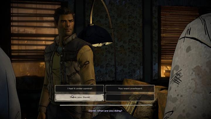 Dave rozbroi kobietę i zastrzeli budzącego się właśnie do życie nieumarłego - Rozdział 2 - Promises and Lies | Epizod 5 - From the Gallows - The Walking Dead: The Telltale Series - A New Frontier - poradnik do gry