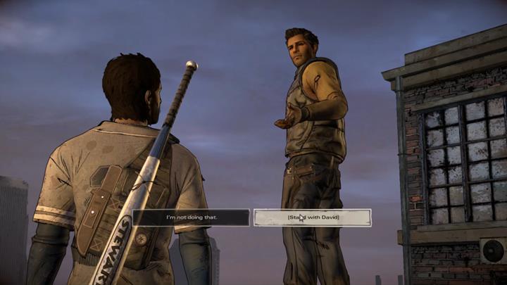 Javi pójdzie na dach, gdzie spotka Davida - Rozdział 3 - Family Values | Epizod 5 - From the Gallows - The Walking Dead: The Telltale Series - A New Frontier - poradnik do gry