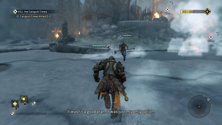 Staraj się nie spędzać dużo czasu na lodzie, by nie wpaść w przerębel. - Rozdział 1.4 - Valkenheim Zimą | Opis przejścia For Honor - For Honor - poradnik do gry