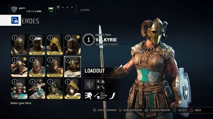 Walkiria na ekranie wyboru klasy. - Walkiria (Valkyrie) w For Honor - For Honor - poradnik do gry