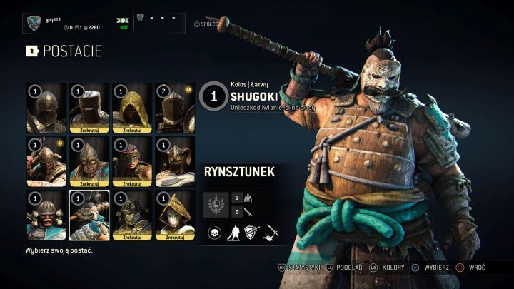 Shugoki. - Jak walczyć z samurajami? - For Honor - poradnik do gry