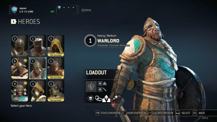 Dróttin na ekranie wyboru postaci. - Dróttin (Warlord) w For Honor - For Honor - poradnik do gry