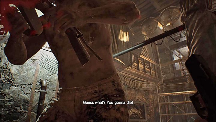 Wymagania: Musisz użyć kucania żeby uniknąć ataku nożycami w wykonaniu Jacka - Resident Evil 7: Na ziemię, komu życie miłe/Duck If You Love Life - jak zdobyć? - Resident Evil 7 - poradnik, solucja