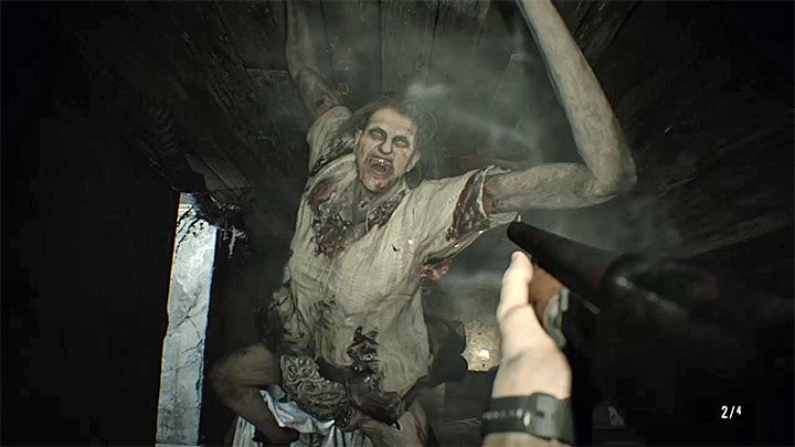 Wymagania: Postrzel i odrzuć Marguerite podczas próby doskoczenia do głównego bohatera - Resident Evil 7: Packa na muchy / Fly Swatter - jak zdobyć? - Resident Evil 7 - poradnik, solucja
