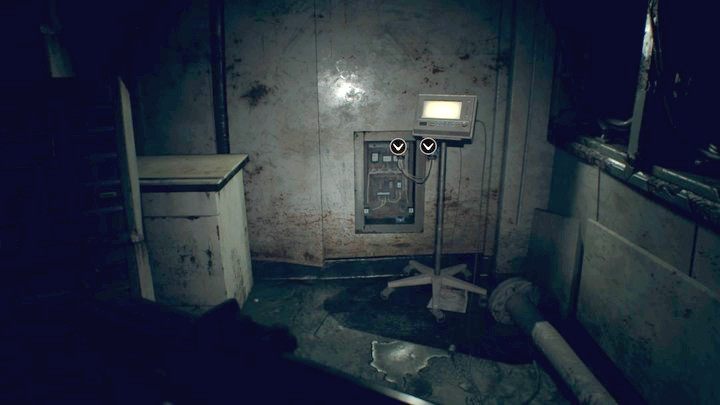 Teraz musisz udać się na piętro 3F, gdzie znajdują się zamknięte wcześniej drzwi (a w pomarańczowym pojemniku starożytna moneta) - Resident Evil 7: Wrak statku - solucja - Resident Evil 7 - poradnik, solucja
