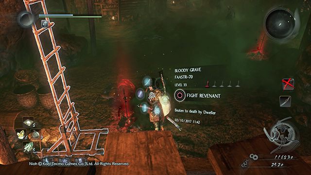 Możemy przywołać upiora innego gracza, który zginął w danym miejscu - NiOh: Przeciwnicy - NiOh - poradnik do gry