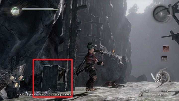 Po zejściu na dół rozpraw się z przeciwnikami, których tam spotkasz i skręć w prawo - NiOh: Głęboko w ciemności (Deep in the Shadows) - solucja, opis przejścia - NiOh - poradnik do gry