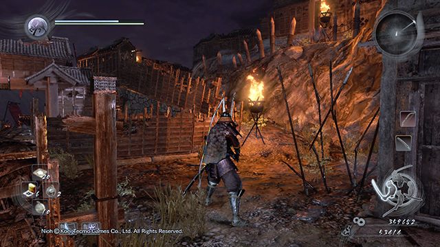 Idź do góry wzdłuż ścieżki - NiOh: Zamek Pajęcze Gniazdo - solucja, opis przejścia - NiOh - poradnik do gry