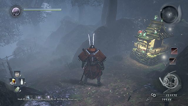 Misja rozpoczyna się przy chramie - NiOh: Wspomnienia lilii śmierci - solucja, opis przejścia - NiOh - poradnik do gry
