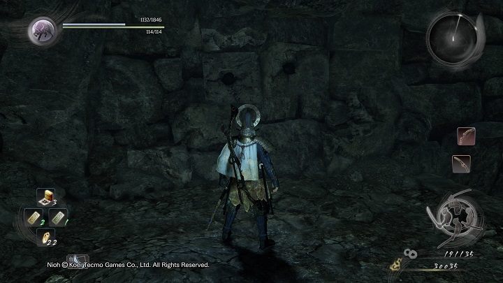 Gdy będziesz przy wrotach na samej górze lokacji wejdź do podziemi - NiOh: Trzej gniewni bogowie (The Three Angry Gods) - solucja, opis przejścia - NiOh - poradnik do gry