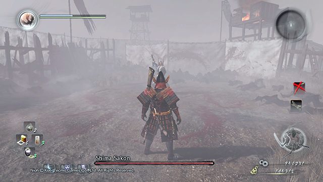 Walka odbywa się na dość małej arenie - NiOh: Shima Sakon - jak pokonać bossa? - NiOh - poradnik do gry