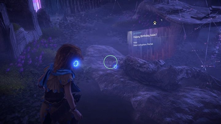 Dotrzesz do kolejnego urządzenia, które tym razem wyświetli wizualizację - Horizon Zero Dawn: Podarunek z przeszłości (A Gift from the Past) solucja - Horizon Zero Dawn - poradnik, solucja