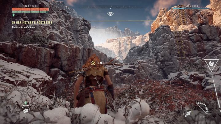 Tropiąc maszynę dotrzesz do obszaru widocznego na obrazku - Horizon Zero Dawn: W ślady swojej matki (In Her Mothers Footsteps) | Solucja - Horizon Zero Dawn - poradnik, solucja