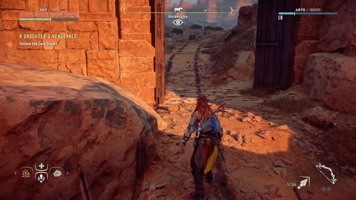 Przy wejściu do obozu nie zastaniesz żadnego ze strażników - Horizon Zero Dawn: Zemsta córki (A Daughters Vengance) | Solucja - Horizon Zero Dawn - poradnik, solucja