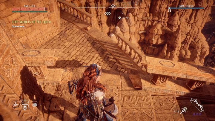 Dołącz do grupy łowców nagród i podążaj za nimi, żeby kontynuować zadanie - Horizon Zero Dawn: Sekrety głębin ziemi (Deep Secrets of Earth) solucja - Horizon Zero Dawn - poradnik, solucja