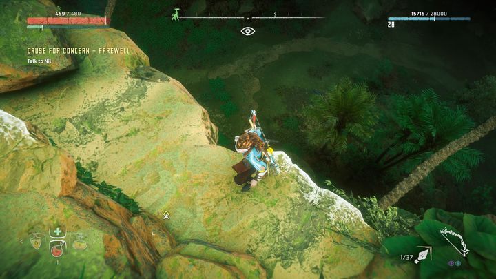 Nila znajdziesz w miejscu oznaczonym znacznikiem zadania - Horizon Zero Dawn: Powód do zmartwień, pożegnanie (Cause for Concern, Farewell) - Horizon Zero Dawn - poradnik, solucja