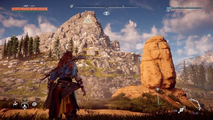 Skorzystaj z ogniska, które znajdziesz nieopodal koryta rzeki, na południe od pozycji, którą wskazuje mapa - Horizon Zero Dawn: Banuckie figurki - lista, mapa | Kolekcje i znajdźki - Horizon Zero Dawn - poradnik, solucja