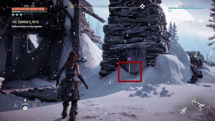 W centralnej części mapy znajduje się wieża kontrolna - Figurki zwierząt | Sekrety i znajdźki w Horizon Zero Dawn: The Frozen Wilds - Horizon Zero Dawn - poradnik, solucja