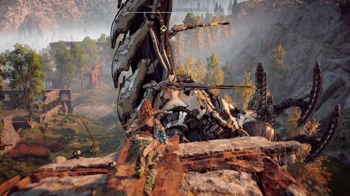 Aby objąć kontrolę nad Żyrafem, najpierw trzeba się na niego wspiąć - Horizon Zero Dawn: Jak wspiąć się na Żyrafa w Horizon Zero Dawn? - Horizon Zero Dawn - poradnik, solucja