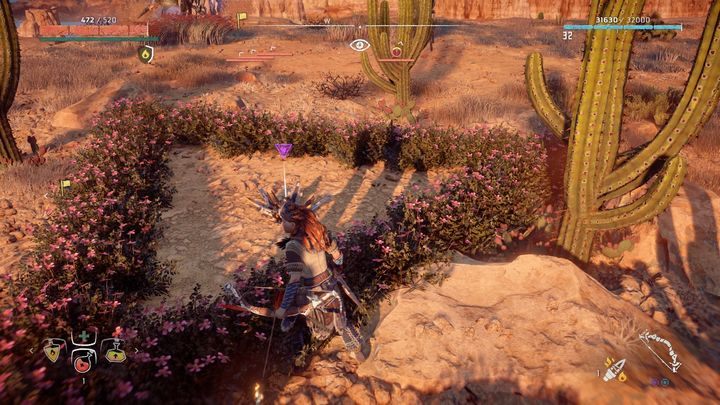 Przenieś się do ogniska najbliżej ruin Zmurszałych Kości - Horizon Zero Dawn: Metalowe Kwiaty - lista, mapa | Kolekcje i znajdźki - Horizon Zero Dawn - poradnik, solucja