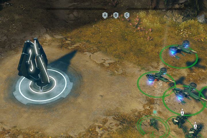 Tylko piechota może zajmować punkty kontrolne i węzły energetyczne. - Misja 3: Wyniesienie - Halo Wars 2 - poradnik do gry