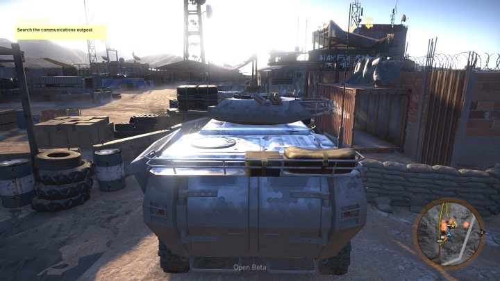 Obok bazy, przy antenie radiowej, stoi wóz opancerzony - Posterunek | Misje główne w Montuyoc | Ghost Recon Wildlands - Tom Clancys Ghost Recon: Wildlands - poradnik do gry