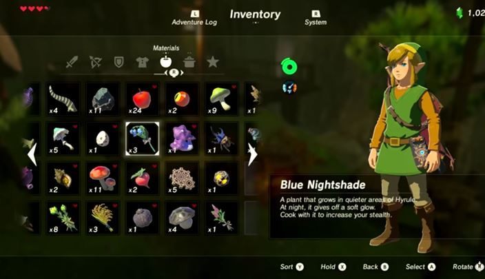Zbieraj wszystkie składniki, możesz z ich pomocą stworzyć smaczne posiłki, które wzmocnią postać. - Gotowanie i ważne receptury w The Legend of Zelda: Breath of the Wild - The Legend of Zelda: Breath of the Wild - poradnik do gry