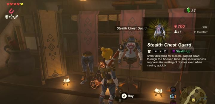 Gdy skompletujesz cały zestaw zbroi, przeciwnicy praktycznie nie będą słyszeć twoich ruchów. - Skradanie w The Legend of Zelda: Breath of the Wild - The Legend of Zelda: Breath of the Wild - poradnik do gry