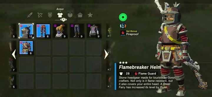 Pierwszą część pancerza możesz zdobyć rozmawiając z mężczyzną w Goron Mine i dostarczeniu mu 10 Fireproof Lizards - Wszystkie armor sety w The Legend of Zelda: Breath of the Wild - The Legend of Zelda: Breath of the Wild - poradnik do gry