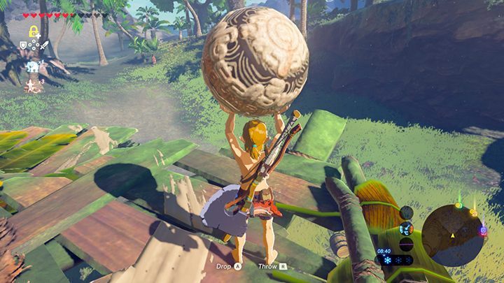 Przetransportuj kulę do otworu - Faron Tower | Świątynie w Zelda: Breath of the Wild - The Legend of Zelda: Breath of the Wild - poradnik do gry