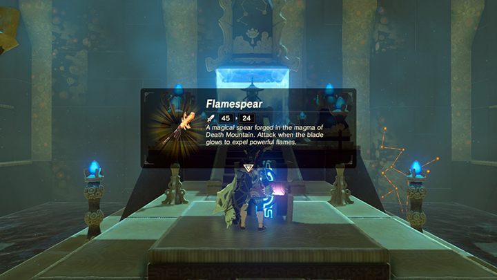 Zabierz Flamespear ze skrzyni - Wasteland Tower | Świątynie w Zelda: Breath of the Wild - The Legend of Zelda: Breath of the Wild - poradnik do gry