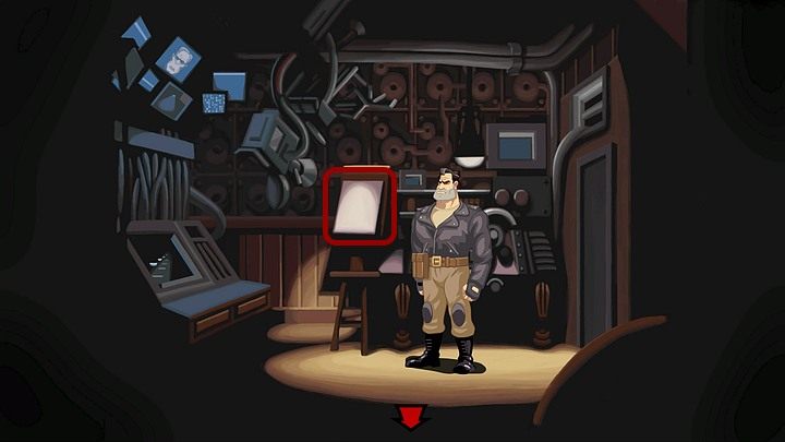 W efekcie kobieta z pomieszczenia po lewej przeniesie się do pomieszczenia po prawej - Udaremnij zamiary Ripburgera | Rozdział trzeci - Full Throttle Remastered - poradnik do gry