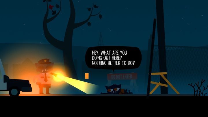 Koniec końców policjant odwiezie cię do domu. - Night in the Woods: Prolog - opis przejścia - Night in the Woods - poradnik do gry