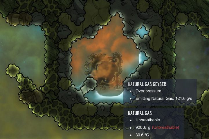 Natural gas - gas naturalny - Gazy w Oxygen Not Included - Oxygen Not Included - poradnik do gry