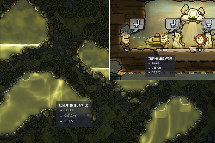 Polluted Water - skażona, zanieczyszczona woda - Ciecze w Oxygen Not Included - Oxygen Not Included - poradnik do gry
